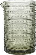 Fortessa Jupiter Hobnail Glass, 25 Ounce Mixing Hobnail Glass, Smoke Gray by Unknown