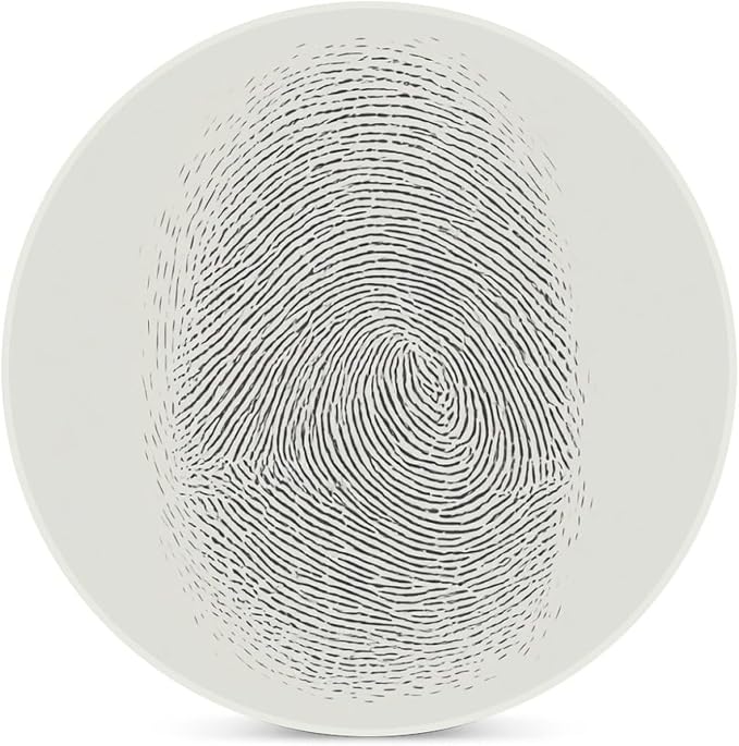 Minimalist Fingerprint Simple Lines Abstract Coasters Set of 4 Absorbent - Image 3