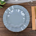 Efavormart 10 Pack | Dusty Blue 6" Round Plastic Dessert Salad Plates, by efavormart