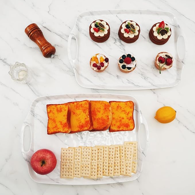 TP Melamine Serving Trays with Handles, 17” x 12”, Serving platters - Image 5