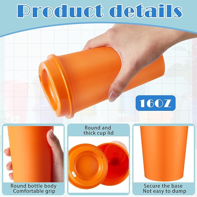FillTouch 36 Pcs 16 oz Reusable Coffee Cups - Image 3