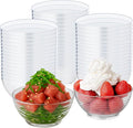 50 Pcs 3 oz Mini Clear Plastic Bowls, Disposable Plastic Dipping Spices Sauce Bowls for Fruit, Dips, Appetizers, Snacks, Weddings, Catering, Home or Event Party Supplies
