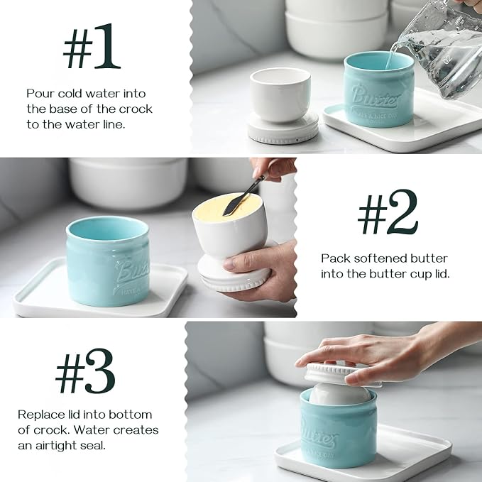 DOWAN Butter Crock, French Butter Dish - Image 3