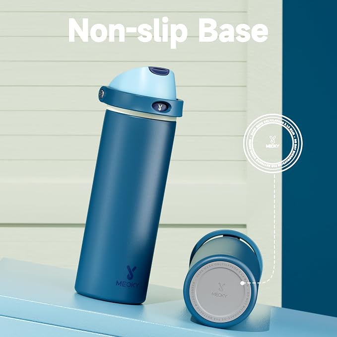 Meoky 24 oz Insulated Water Bottle: Stainless Steel - Image 7