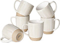 LE TAUCI Coffee Mugs 16 oz, Ceramic Mug Set, Embossment Cups by LETAUCI