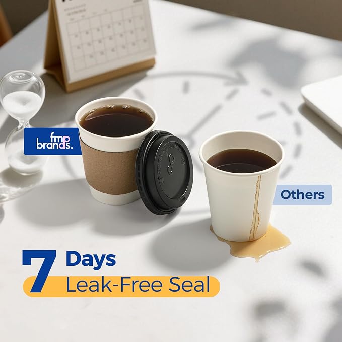 Fit Meal Prep 500 Pack 10 oz Disposable Coffee Cups - Image 4