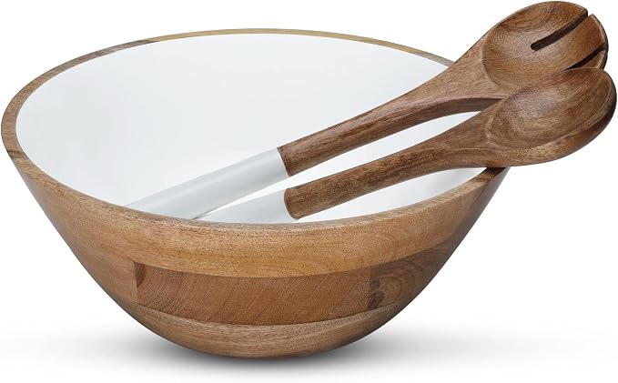 Folkulture Wooden Salad Bowls, Bowls by FOLKULTURE