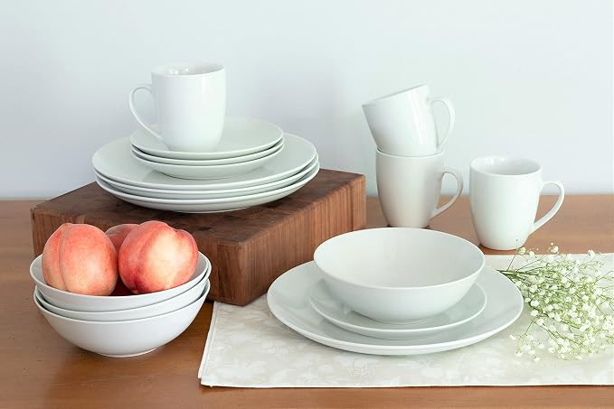 10 Strawberry Street Simply Coupe 16 Piece Dinnerware Set - Image 7
