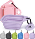 Pecute 2 Pack Foldable Dog Bowls by pecute