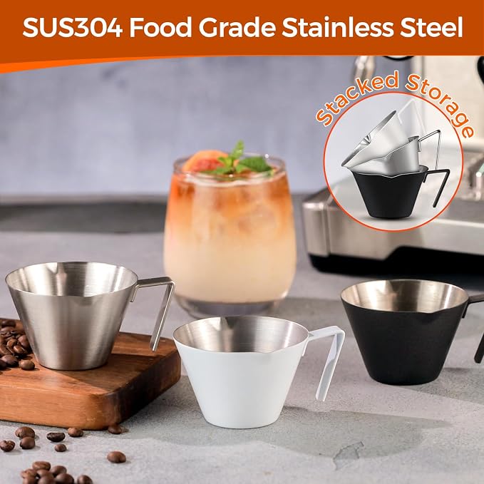 YARRAMATE Stainless Steel Espresso Shot Cup, 3.4oz/100ml | Heat Insulated Grip - Image 5