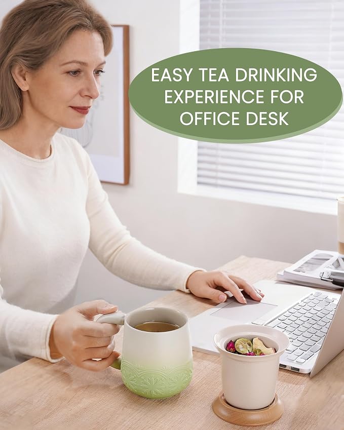 ZENS Tea Mug with Infuser and Lid - Image 6