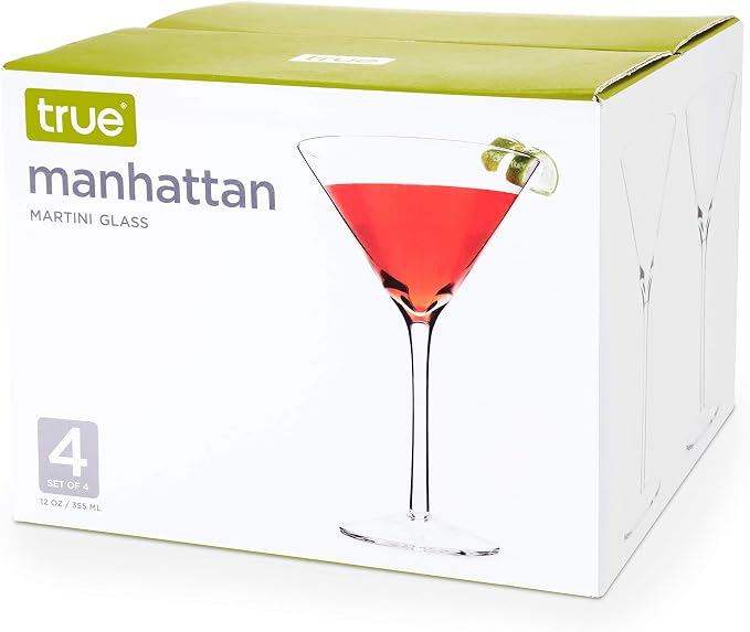 True Manhattan Martini Glass, Crystal Cocktail Coupes, Cocktail glass set - Image 9