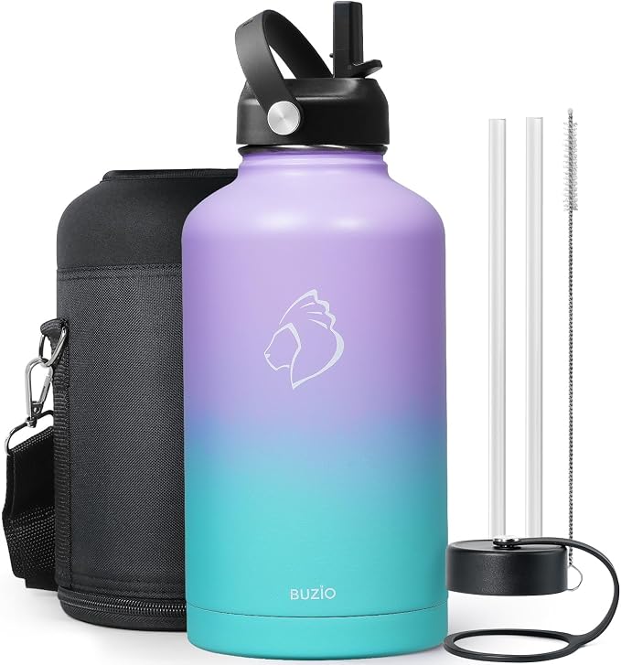 BUZIO 64 oz Insulated Stainless Steel Water Bottle by BUZIO