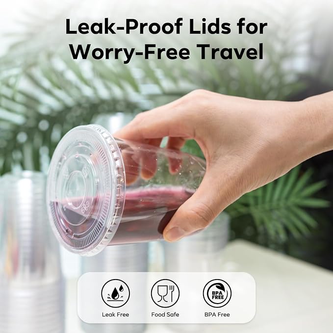 25 Pack 16 oz Clear Plastic Cups - Image 5