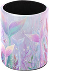 Leather Pen Holder for Desk, Mermaid Tail Pencil Cup Pen Organizer Makeup Brush by Unknown