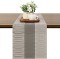 Table Runner 71 Inches Long, Vinyl Woven Farmhouse Table Runners | Washable by Chitomars