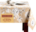 Maison d' Hermine Table Cloth Rectangle Table 100% Cotton 70 x 90 Inches Fall Tablecloth Reusable Everyday Use for Thanksgiving Christmas Decorations Dining Farmhouse Party (Pretty Autumn)