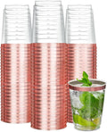 R-kay Rose Gold Plastic Cups, Heavy Duty 10 OZ Disposable cups, Plastic by R-KAY
