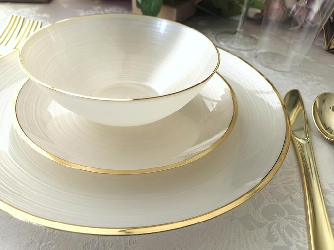 " OCCASIONS " 150 Piece set-Wedding Plastic Plates & cutlery -Disposable - Image 8