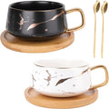 Peohud 2 Pack Ceramic Tea Coffee Cup, 10 OZ Coffee Mug by Peohud