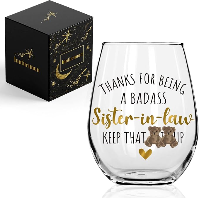 15oz Stemless Wine Glass, Funny Badass Themed Wine Cup by Unknown