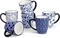vancasso SELENE Coffee Mugs Set of 6, 12 Oz Porcelain Coffee Cups by vancasso