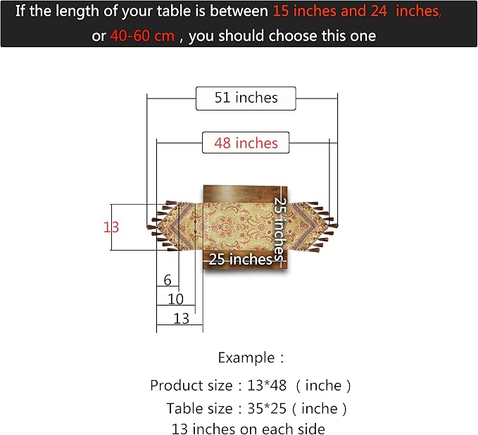 Luxury Velvet Gold Table Runner 48 Inches Long - Image 2