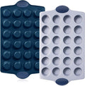 BRONYPRO Ceramic Mini Muffin Pan, 24-Cup Nonstick Aluminized Steel Mini Cupcake by Bronypro