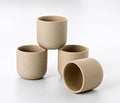 Handless Espresso Cup, Natural Beige Cups, 4 oz, Espresso Accessories, by SYJANHOME