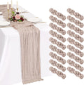 18 Pack Cheesecloth Table Runner 10FT Rosy Brown Table Runner Boho Gauze Cheese by Showgeous