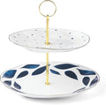 Lenox Blue Bay 2-Tiered Server, 3.05 LB by Lenox