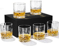 Whiskey Glasses Set of 6, 11 oz Old Fashioned Rocks Glasses | Dishwasher-safe by Itmakesourlifehappies