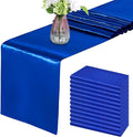 Royal Blue Table Runners, 12x108 Inches, 12 Pack | Fall Satin, Silk and Smooth by HMQIANG