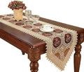 Beige Embroidered Lace Table Runners Dresser Scarves 16 × 48 Inch by Simhomsen