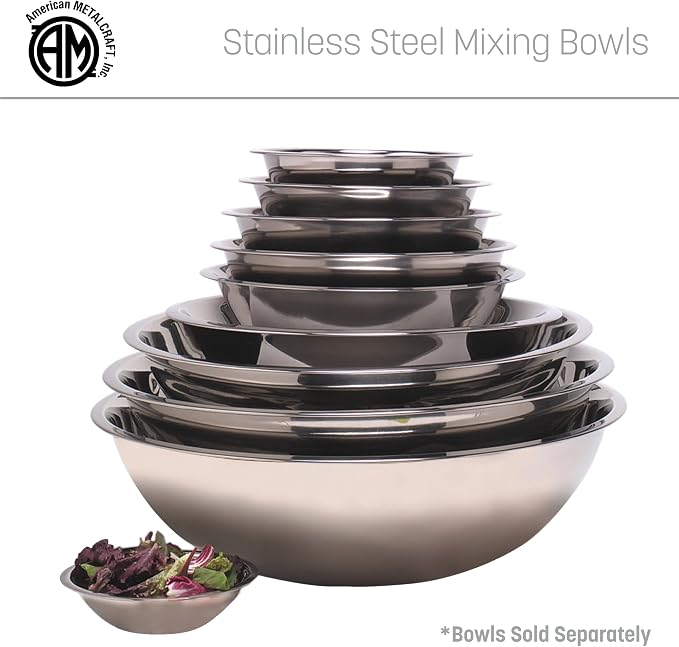American METALCRAFT, Inc. SSB1600 Mixing Bowl, Stainless Steel, 16 Quarts - Image 6