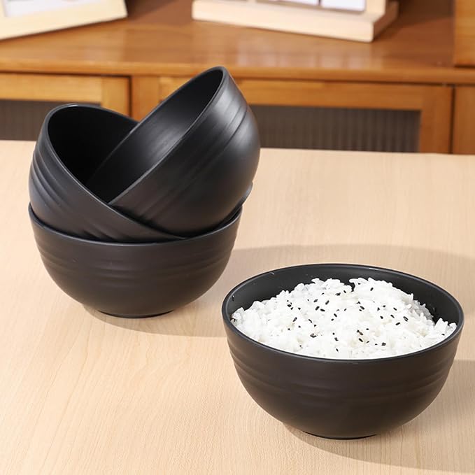 Unbreakable Wheat Straw Cereal Bowls Set of 6, 24 oz Microwave and Dishwasher - Image 6