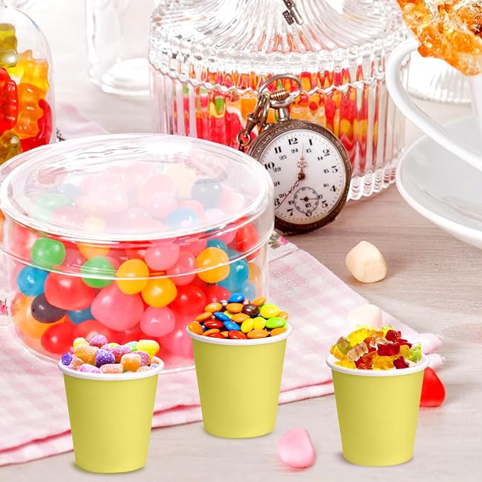 100 Pack 3 oz Disposable Paper Cups, Mouthwash Cups Espresso - Image 5