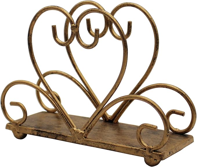Metal Table Napkin Holder Freestanding Tissue Dispenser, Bronze