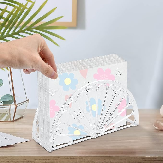 24 Pcs Napkin Holder Plastic Clear Napkin Holders - Image 3