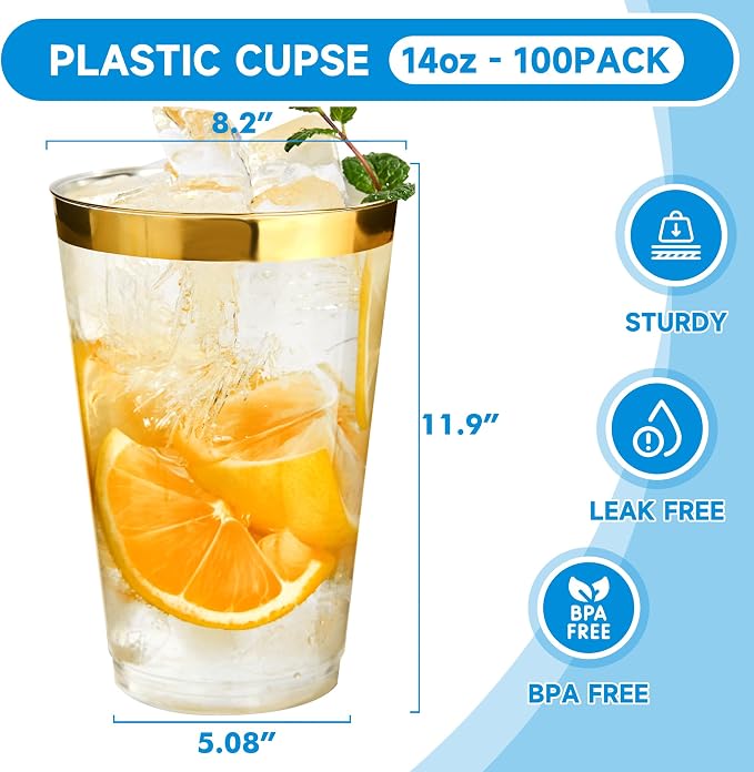 RACETOP 14 oz Disposable Plastic Cups - Image 2