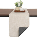 Table Runners 94 Inch Long, Dual-Sided Faux Leather Table Runner | Waterproof by Chitomars