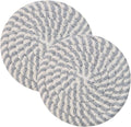 Round Drink Coasters Cotton Woven Absorbent Bar Coasters Housewarming Gift by PPhtony