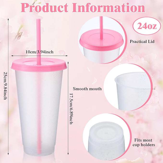 Honeydak 60 Pack Tumbler with Straw and Lid Cups - Image 3