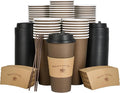 LITOPAK 100 Pack 20 oz Coffee Cups by LITOPAK