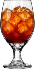 Libbey 14 Oz Perception Banquet Goblet Glasses, Elegant Iced Tea Stemware by Libbey