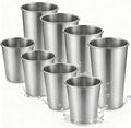 Stainless Steel Cups & Pint Tumblers Set of 8 by Farielyn-X