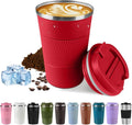 Vacuum Insulated Stainless Steel Travel Coffee Mug, Leak Proof Cup by SPLMIFA