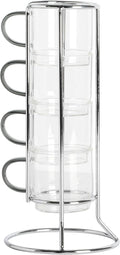 Gibson Soho Lounge Stackable Glass Espresso Cups by GibsonHomewares
