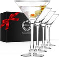 Chouggo Martini Glasses Set of 4, Hand Blown Premium Crystal Cocktail Glasses by ChouggoGlassware