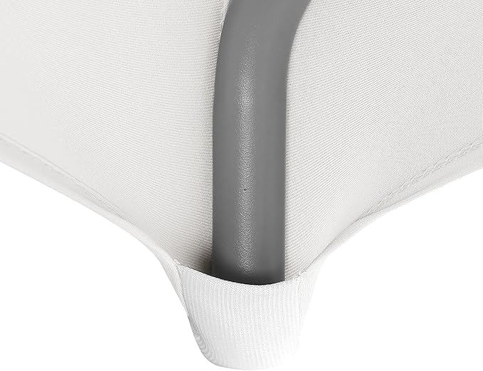 LZY Spandex Table Covers 6 Feet, Stretch/Fitted Table Covers for 6 Feet Folding Table, Rectangular Spandex Table Cloths for Wedding Party or Event (6FT-2PCS, White)